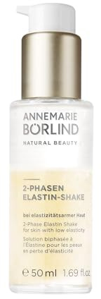 ANNEMARIE BÖRLIND 2-PHASEN ELASTIN SHAKE 50ml, Verfeinerndes Gesichtsöl | Gesichtsserum für Goldenen Glow, Verfeinert das Hautbild, Aktiviert Elastinproduktion & Zellerneuerung, Für Mehr Spannkraft