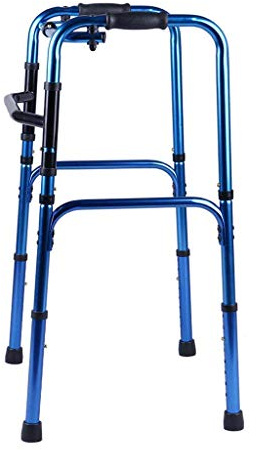 Lauflernhilfe klappbar ohne Rollen für Senioren | bariatrischer Erwachsener Gehgestell leicht | Mobilitätshilfe mit Griffen für Handicap - verstellbare Höhe für kurz,