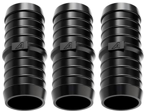 40mm (1.5 Inch) 3 Pcs Universal Straight Car Radiator LPG Tuning Barbed Adapter Hose Pipe Connectors