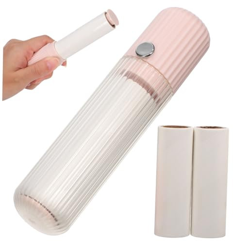 FRCOLOR Travel Lint Roller Mini Stick Roller Pet Hair Removal Tool for Clothes Dog Hair Remover Portable