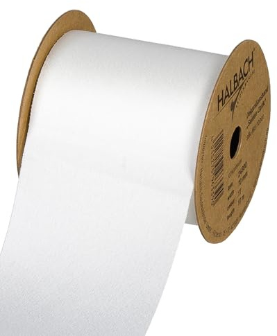 Halbach Geschenkband in Seiden-Optik, 70 cm x 10 m, weiß