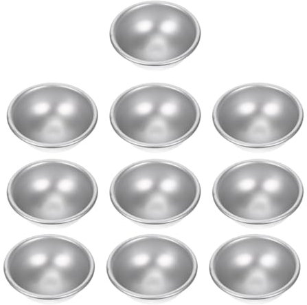 NUOBESTY 10stücke Metallformen Aus Aluminiumlegierung Diy Bastelbackformen Für Badebomben Kuchen Pudding Haushaltsgebrauch