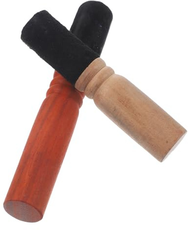Toyvian 2 Stück Buddha Klangschalenschlägel Aus Holz Mittel Und Groß Langlebiges Klangschalen Zubehör Für Meditation Und Entspannung