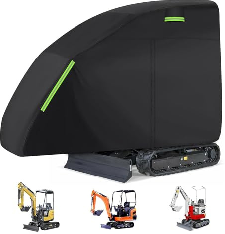 Sxhlseller Housse de Protection pour Mini-Pelle Bobcat E32 E20 E10, Tissu Oxford 420D Imperméable et Résistant aux UV, avec Aérations