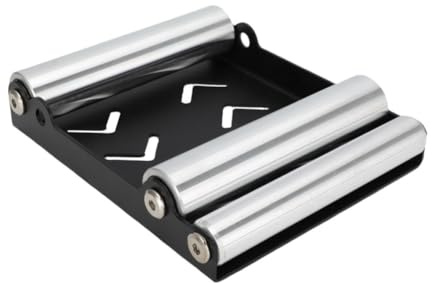 Fangxuee Soporte de Limpieza de Ruedas y Neumáticos de Motocicleta, Soporte Universal para Limpieza de, Rampa Elevadora de Rodillos de Aluminio