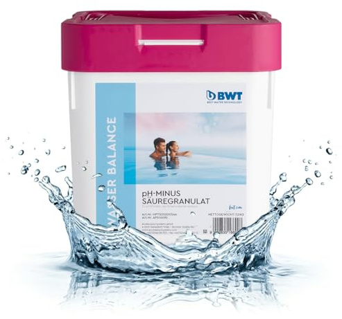 BWT pH-Minus Granulat 7,5 kg, zur gezielten pH-Wert-Senkung | schnell löslich, freies Granulat, für Pool & Whirlpool, klares Wasser