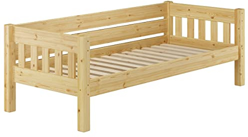 Erst-Holz®Stabiles Futonbett Kieferbett 90 x 200 cm MassivholzRollrost inkl.