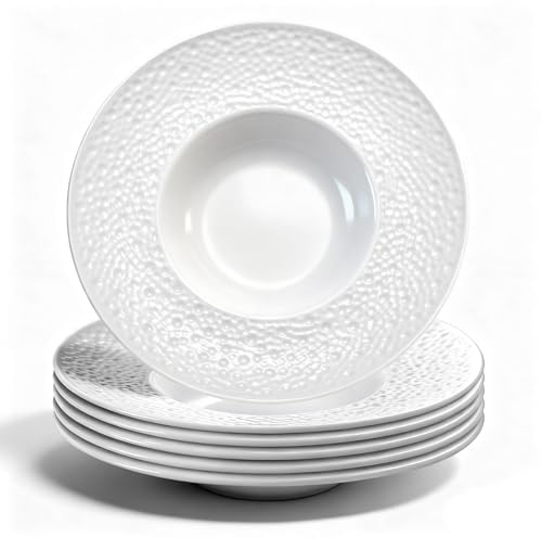 Berglander Ciotole per Zuppa Set di 6, Piatti di Plastica Riutilizzabili da 260mL per Funghi/Cucina/Pasta/Frutta/Gelato/Dessert/Snack/Insalata, Indistruttibili per Bambini/Campeggio/Picnic