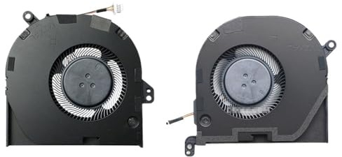 LZHUKOZ Ventilateur de Refroidissement pour processeur/Carte Graphique d'ordinateur Portable XPS 15 9500 0DJH35 009RK6 EG50050S1-CG30-S9A EG50050S1-CG00-S9A Facile à remplacer(CPU and GPU Fan)