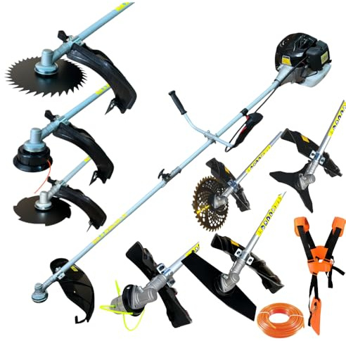 Desbrozadora Gasolina 62cc con 7 Discos Intercambiables – NEXT POWER