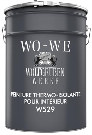 WO-WE Peinture isolante thermique intérieure W529 pour murs et plafonds - 10L