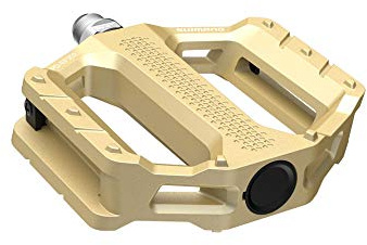 SHIMANO Unisex-Adult PD-EF202 Plator Pedal Fahrradpedale, Mehrfarbig, one Size, Goldfarben