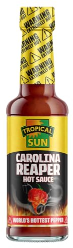 Tropical Sun Carolina Reaper Sauce | Worlds Hottest Chilli | 148ml (Pack of 1)