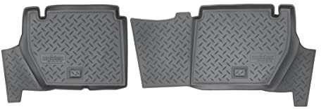 Recambo 3D Gummi Fußmatten kompatibel für Citroen Berlingo | Typ B9 | BJ 2008-2018 | Auto Gummimatten | Passgenau | mit Rand | schwarz | hinten