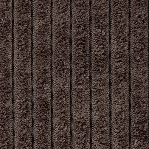 HEKO PANELS Murano Polsterstoff Cord-Optik Meterware 100x142 cm Braun | Stoff zum Nähen, Möbelstoff, Abriebfestigkeit 35000 Zyklen, 100% PES, 470 g/lfm, strapazierfähig