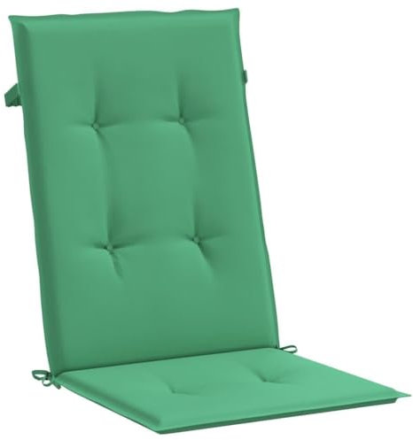 INLIFE Gartenstuhlauflagen 4 STK. Grün 120x50x3 cm,0.88kg,43186