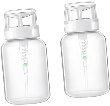 FRCOLOR 2stücke Pumpspender Flasche Nachfüllbare Kunststoffflasche Mit Sperrfunktion Für Nagellackentferner Lotion Oder Flüssigkeiten Für Kosmetik Und Pflegeprodukte