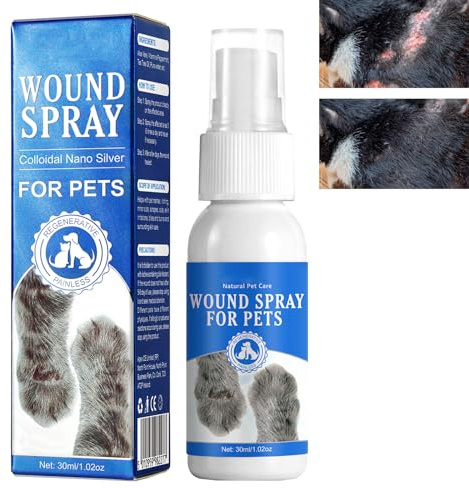 Pansement Liquide Transparent Imperméable pour Chiens et Chats,Spray de Guérison des Plaies,Spray de Nettoyage pour Animaux de Compagnie,Pet Wound and Skincare Spray,pour Animaux Ddomestiques