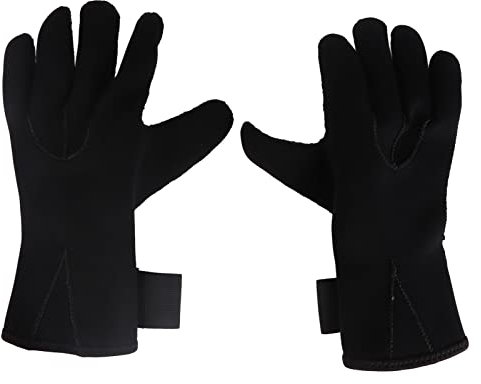 Otufan 3 mm Neopren-Handschuhe, wasserdichte Neoprenanzug-Handschuhe mit elastischem Handgelenk, rutschfest, verschleißfest, stichsicher, Thermo-Schwimmhandschuhe zum Tauchen, Surfen, (XL)