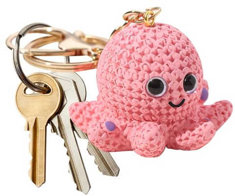 Shitafe Oktopus-Schlüsselanhänger, Neuheits-Oktopus-Schlüsselanhänger | -Geldbörsen-Charm-Schlüsselanhänger,Entzückender Rucksack-Anhänger aus Kunstharz, stilvolle Taschen-Schlüsselanhänger für