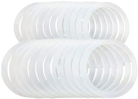 Juntas de goma para tapas de, 10 unidades de juntas de silicona herméticas a prueba de fugas para tapas de tarros de conservas con apertura normal/ancha, a prueba de fugas