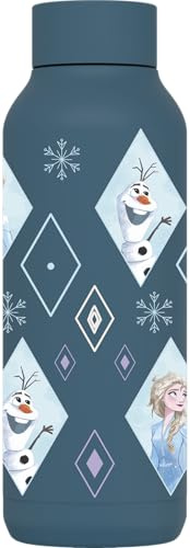 QUOKKA SOLID X DISNEY | BOTELLA TÉRMICA DE ACERO INOXIDABLE DOBLE PARED | FROZEN DIAMOND