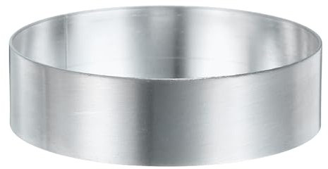 QUARKZMAN Rund tårtring 7 cm x 2 cm svetsfritt rostfritt stål för kakor Mousse belagd spegel för bakning av kakor engelska pannkaka Crumpet verktyg förberedelse