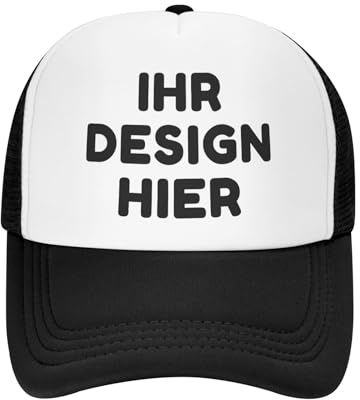 Tingwei personalisiert Cap personalisierte Basecap personalisierte Baseballkappe personalisiertes Cap mit Foto/Logo/Text Cap selbst gestalten,personalisiert Klassische Trucker-Kappe für Männer Frauen
