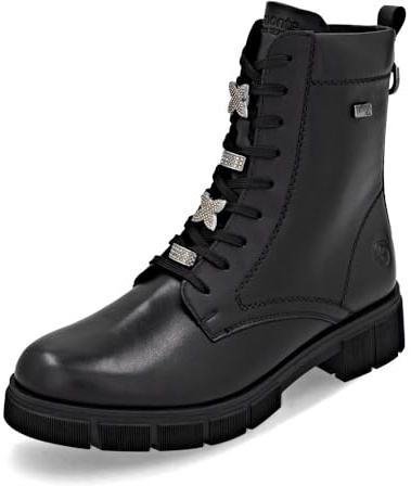 Remonte RemonteTEX D2S73 Bottines classiques pour femme, semelle lâche, imperméable, bottines, Noir 00., 44 EU