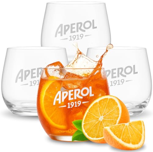 Maxito Aperol Gläser von hervorragender Qualität mit 370 ml im 4er Set als Geschenke für Frauen oder Aperol Geschenk I Aperol Spritz Gläser I Cocktailgläser I Aperol I Hochzeitsgeschenk I Geschenkbox