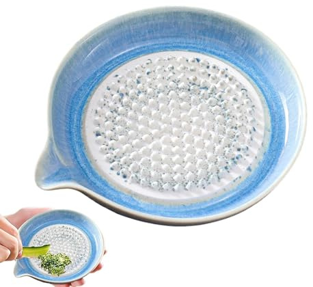 Rallador De Cerámica, Platos De Cerámica Con Ralladors, Platos Rallador De Porcelana, Ralladors De Ajo - Herramienta Lisa Con Esmalte Degradado, Para Chocolate, Limón, Verduras, Preparación Diaria