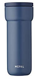 Mepal - Isolierbecher Ellipse - 6 Stunden heiß & 10 Stunden kalt - Thermobecher für Unterwegs - Geeignet als Tee & Kaffeetasse zum Mitnehmen - Passt in alle Becherhalter - 475 ml - Nordic Denim