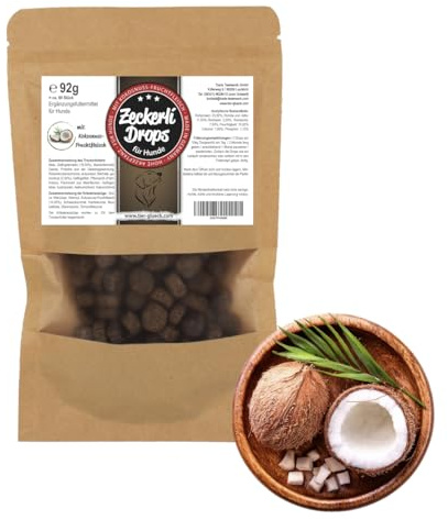 Zeckerli Hundeleckerlis Huhn | Pflanzliche Snack-Alternative zu Spot-ons & Sprays | Hohe Akzeptanz & freiwillig gefressen | Ohne Zuckerzusatz | Mit Kokosöl | 60 Stück | Made in Germany