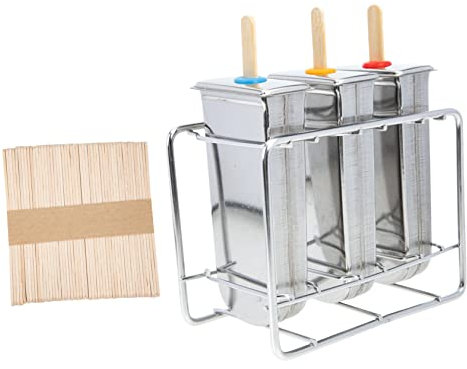 Cabilock Moule à Glace En Acier Inoxydable 3 Formes Rondes Et Plates, Cadre Acier Inox Solide, Diy Manuel, Fabrication De Glaces Maison, Lot De 3 Set De Pièces Pour Réfrigérateur