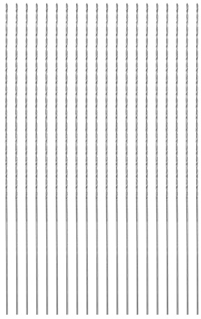 QUARKZMAN 20 Stk Extra Lange Spiralbohrer 0.5mm HSS Bohrspitze mit Schnellstahl Gerade Schaft Bohrkronen 80mm Länge für Metall Holzwork Plastik Alulegierung