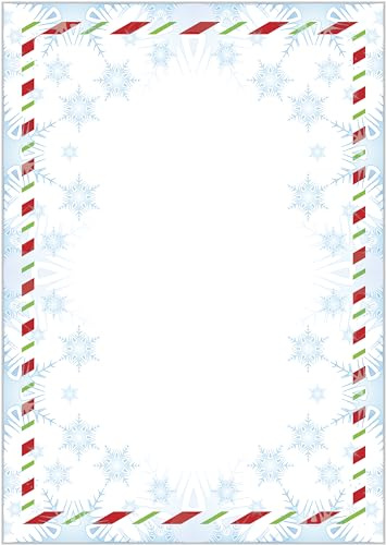 Briefpapier Wichtel DIN A4 - Papier Weihnachten - 20 Blatt - Motiv Nr. 071 | 120g/m²