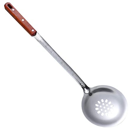 Amosfun Edelstahl Kochen Siveve Chinesische Küchenutensilien Sieb Schöpfkelle Griff Multifunktionale Reis Löffel