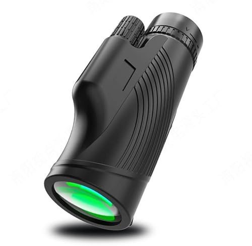 12X50 Monoculaire Adulte Puissant avec Prisme BAK4 et Objectif FMC, Dragonne, Monoculaire Compact Portable pour Chasse, Sport, Extérieur (Jumelles)