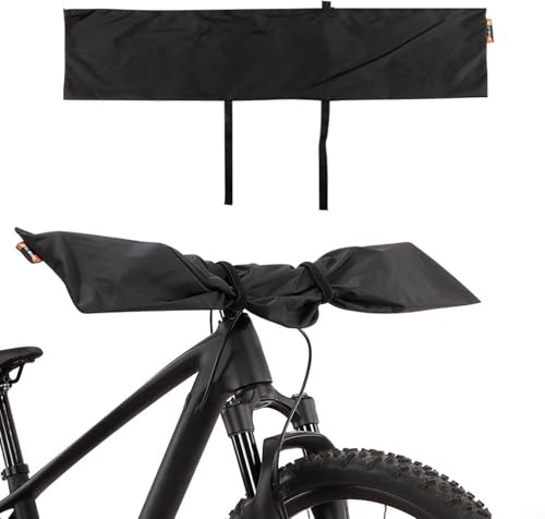 Cubierta de manillar de bicicleta 210D Nylon Guard para portaequipajes – Dirt Shield para E-Bike Display 82 x 17 cm