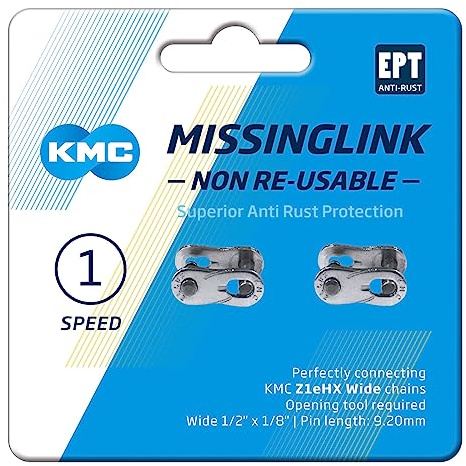 KMC Unisex's Missing Links Z1EHX Wide Silver, TU EU