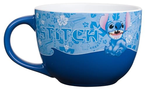 Silver Buffalo LI120233 Ceramic Mug Trinkbecher, Keramik, Stich, gewellt