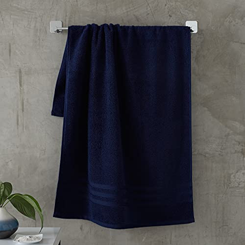 Catherine Lansfield Zero Twist Cotton 50x85cm Hand Towel Navy Blue