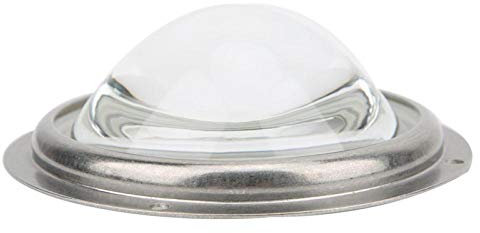 DAUERHAFT Lentille de Condenseur Lentille LED 100mm Lentille LED Plano Convexe Lentille en Verre LED avec Support Fixe 60 ° , pour éclairage de Voiture , pour projecteur LED , pour projecteur