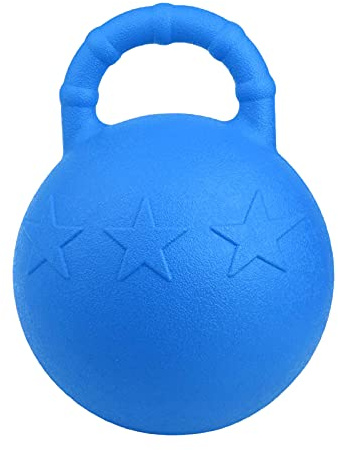 Amagogo Pelota de, Caballo de Juguete, Globo de Anti ráfaga Pelotas de con a Fruta, Juguete de Animal Diameter25cm, Azul Real