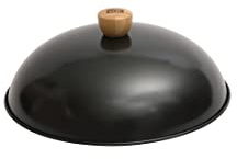 School of Wok - Coperchio wok in acciaio al carbonio per sedersi all'interno di wok da 30 cm, in camicia o vapore