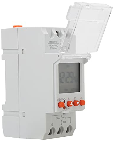 Interruptor Temporizador Programable, Interruptor Temporizador 24 Horas Digital para Servicio Eléctrico
