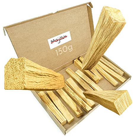 Majillux Palo Santo Natürliches Räucherwerk 150 g, Palo Santo Räucherholz, Premium Heiliges Holz aus Peru