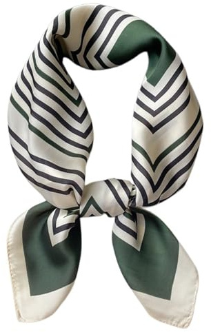 Traziewell Vintage Silk Scarves Women Square Head Ladies Scarfs Gifts Lightweight Soft Satin Neckerchief 2111