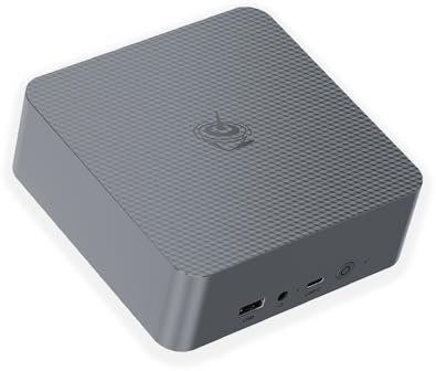 Beelink EQR7 Mini PC, AMD Ryzen 5 7535U (6C/12T up to 4.55Ghz), 32GB LPDDR5 RAM 1TB NVMe SSD Mini Computer Windows 11 Pro, WiFi6, BT5.2, Dual HDMI, Dual 1000M LAN, USB-C, Built-in PSU