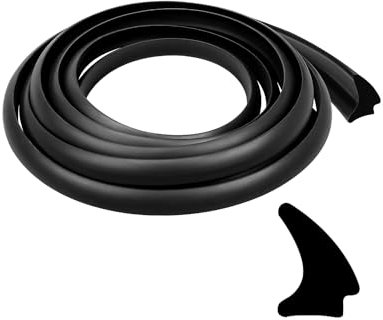 RV Window Seal Weather Stripping, 1/2'' x 1/4'' Weatherproof Rubber Seal Strip Window Locking Gasket, Car Window Edge Weather Strip Trim for RV Boat Camper, 40 Ft